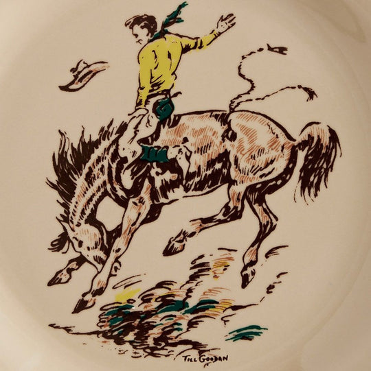 Westward Ho Rodeo China Dessert Plate – Autry Museum Store