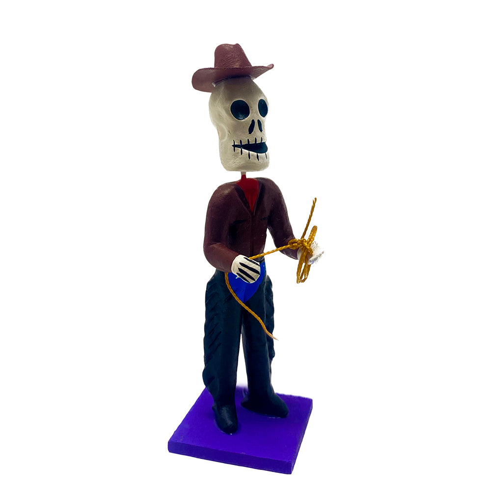 Skeleton Cowboy Day of the Dead Figure