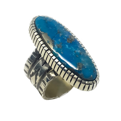 Silver Ring with Persian Turquoise