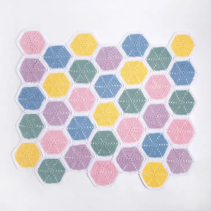 Honeycomb Baby Blanket Crochet Kit