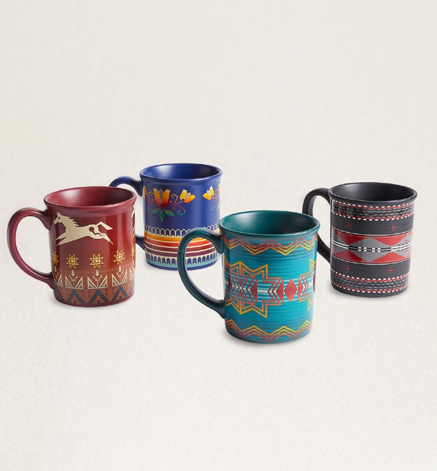 American Indian College Fund Mugs, Set of 4