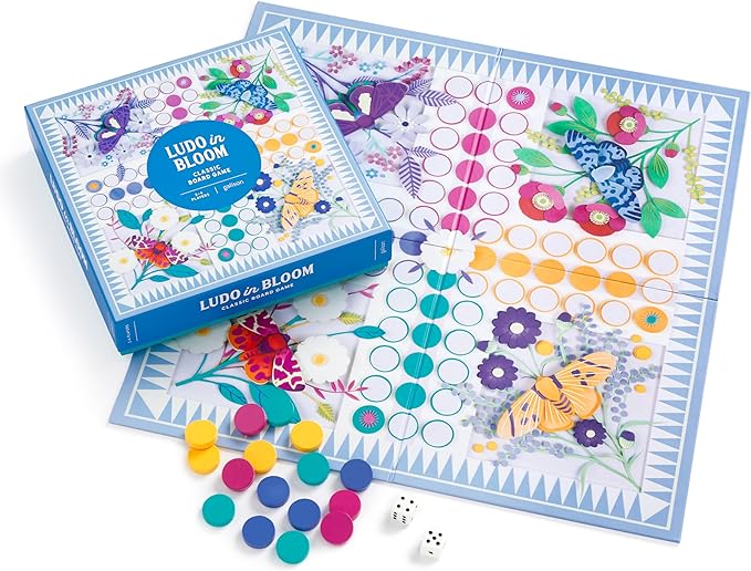 Galison Game Ludo in Bloom