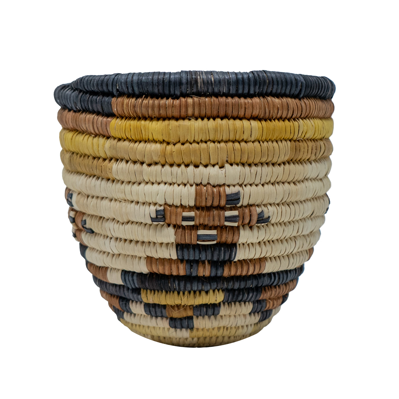 Hopi Kachina Mudhead Second Mesa Coiled Basket