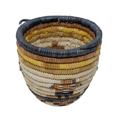 Hopi Kachina Mudhead Second Mesa Coiled Basket