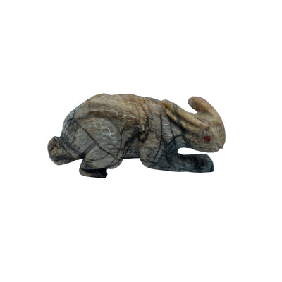 Zuni Fetish Rabbit Picasso Marble