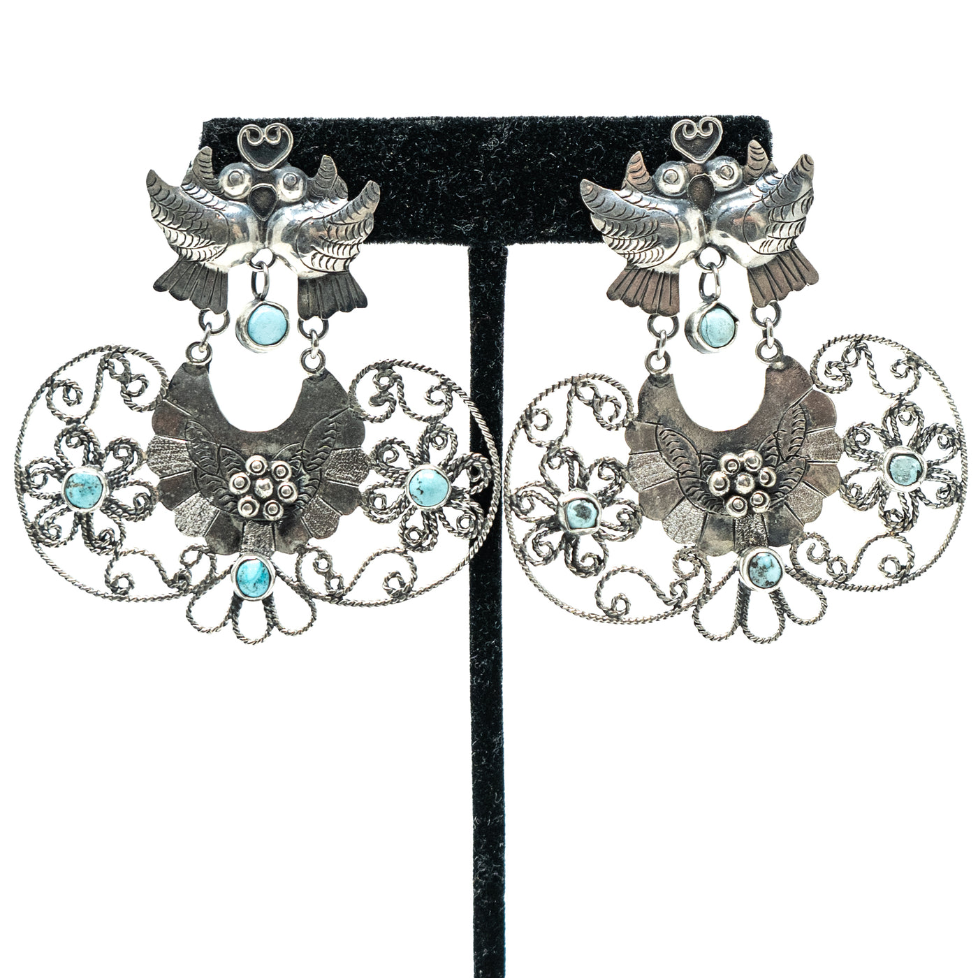 Earring Silver with Birds