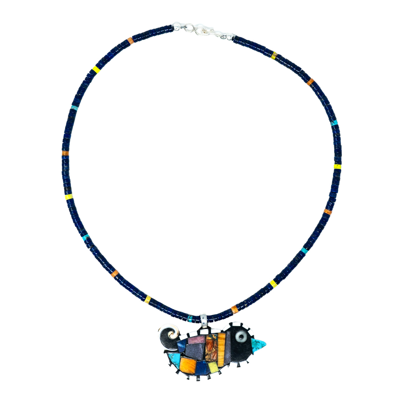 Necklace Mosaic Inlay Bird