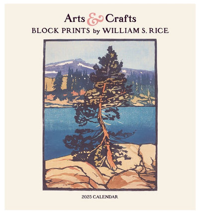 2025 Calendar Arts & Crafts Block Prints