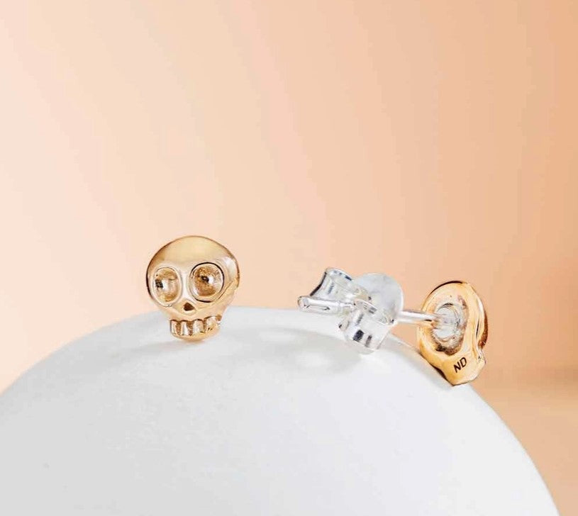 Post Earrings Mini Skull