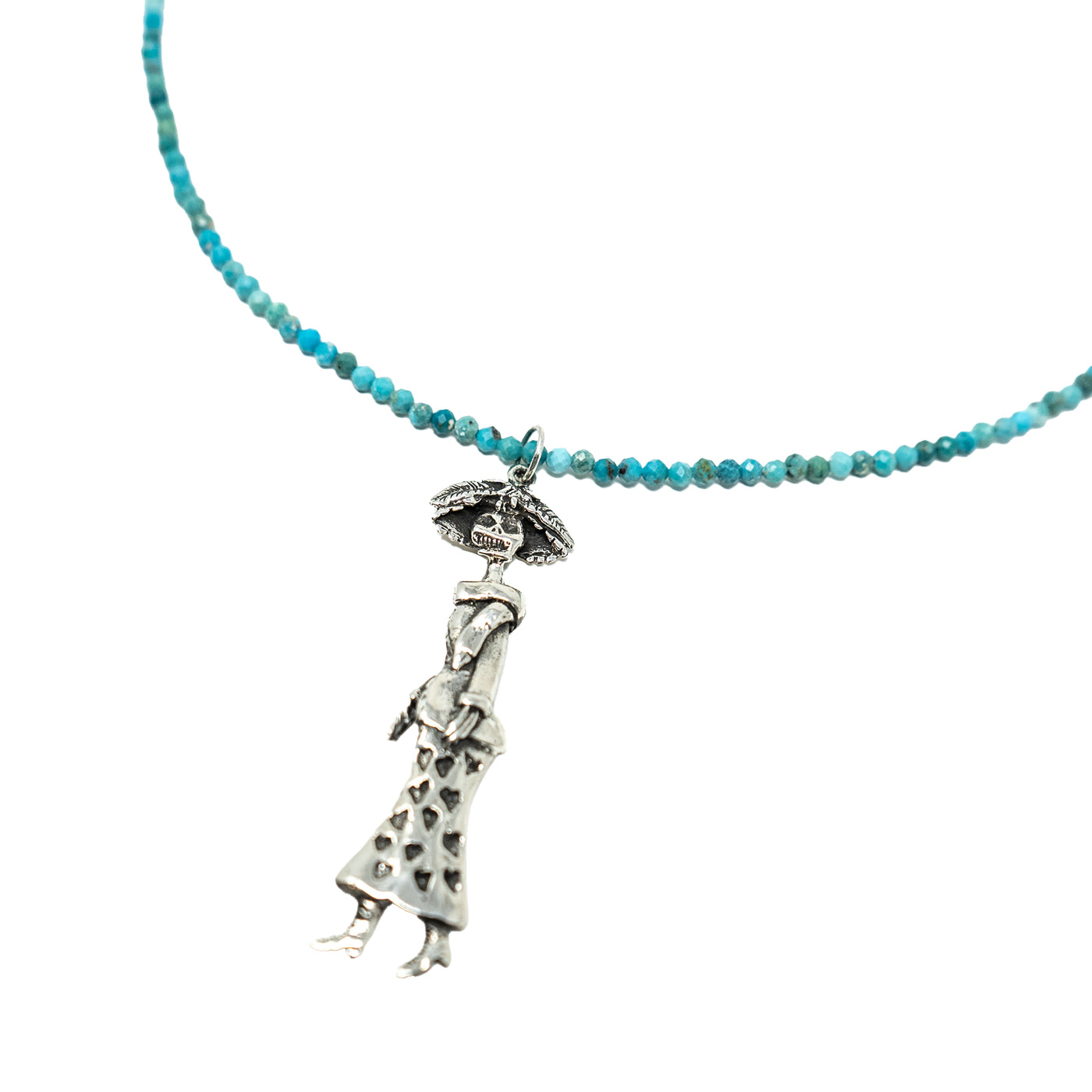 Necklace Silver Catrina with Turquoise