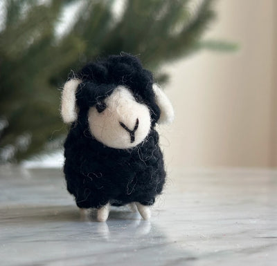 Ornament Felt Mini Fluffly Sheep