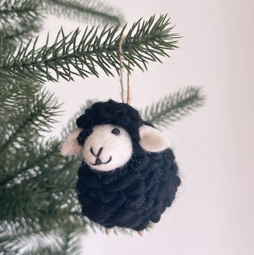 Ornament Felt Mini Fluffly Sheep