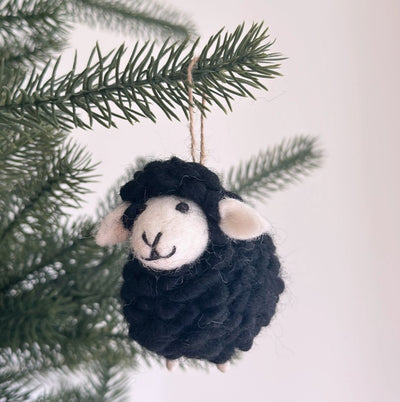 Ornament Felt Mini Fluffly Sheep