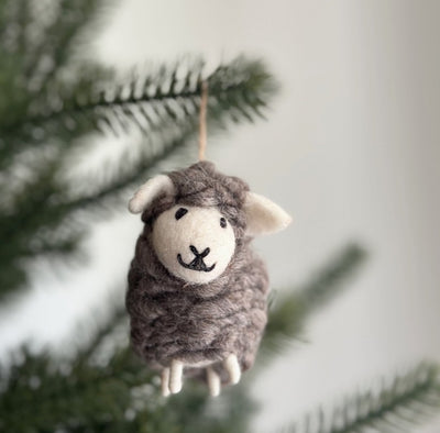 Ornament Felt Mini Fluffly Sheep