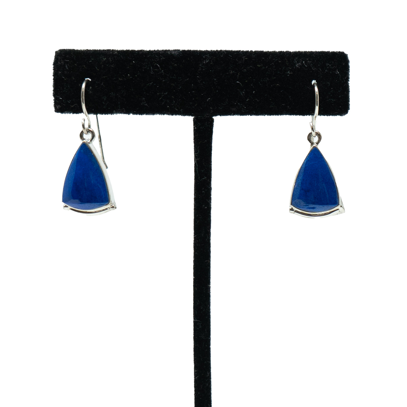 Silver Earrings with Lapis