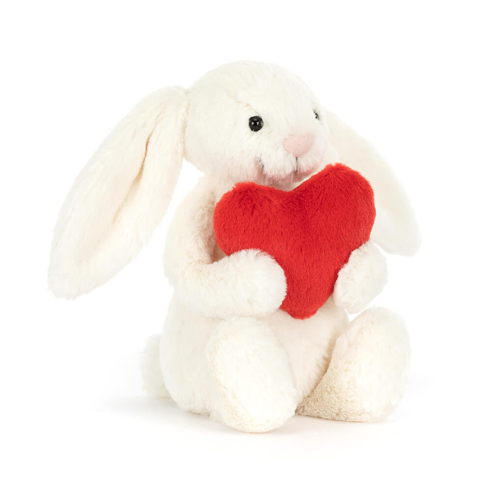 Jellycatl Little Red Love Heart  Bashfu Bunny