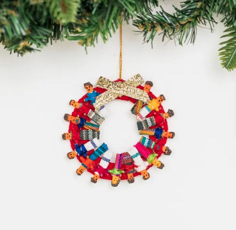 Worry Doll Wreath Ornament