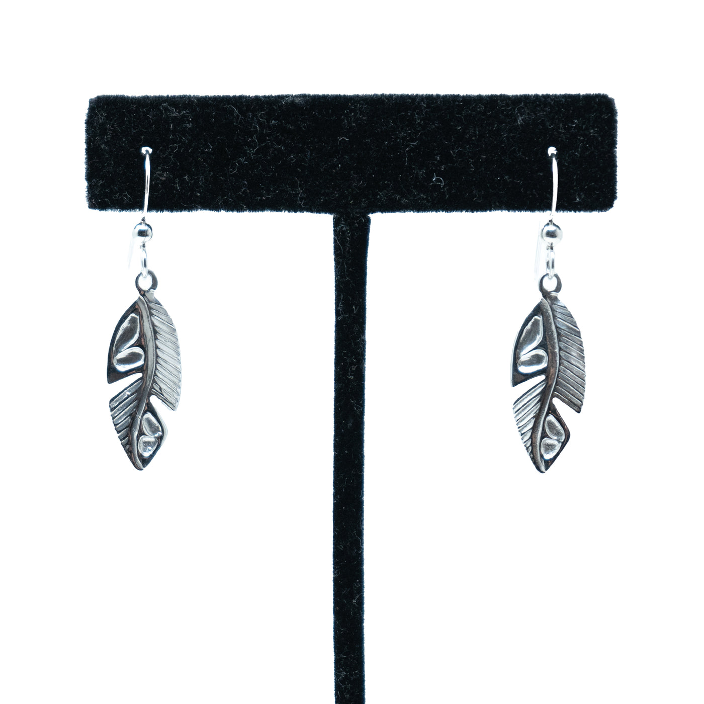 NWC Silver Feather Earrings