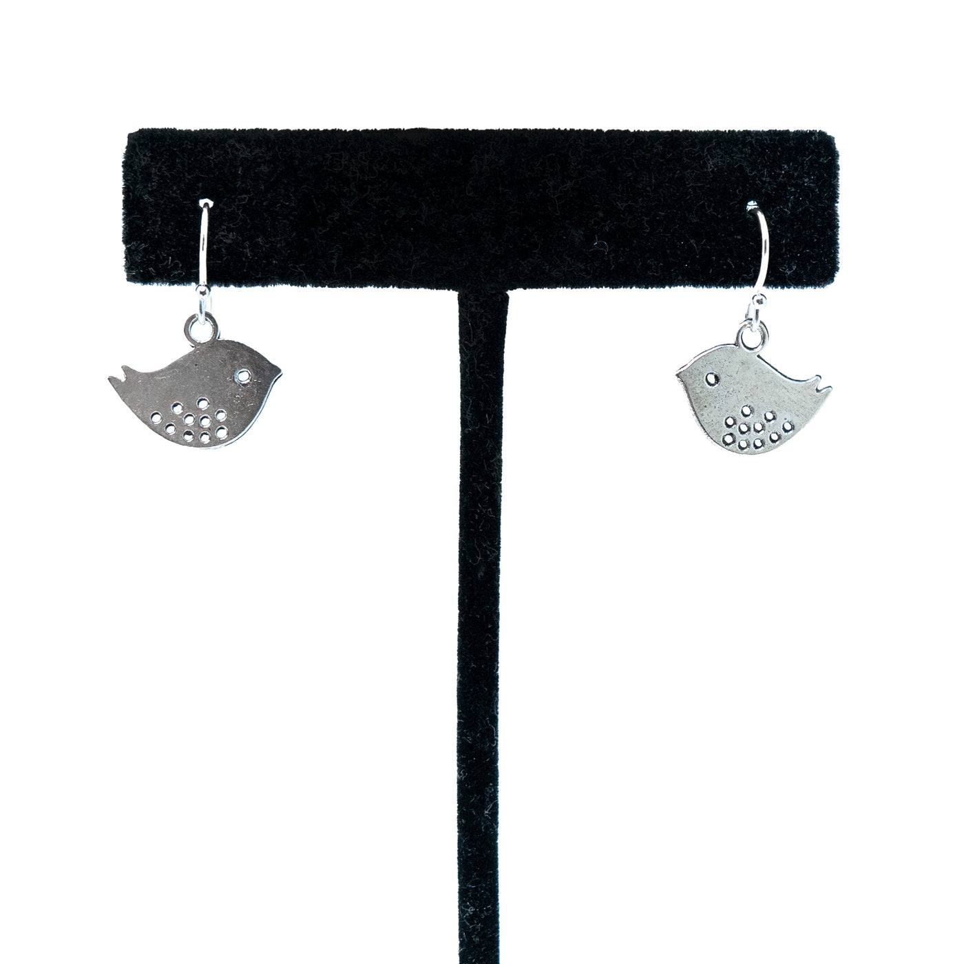 Silver Bird Matt Finish Earrings