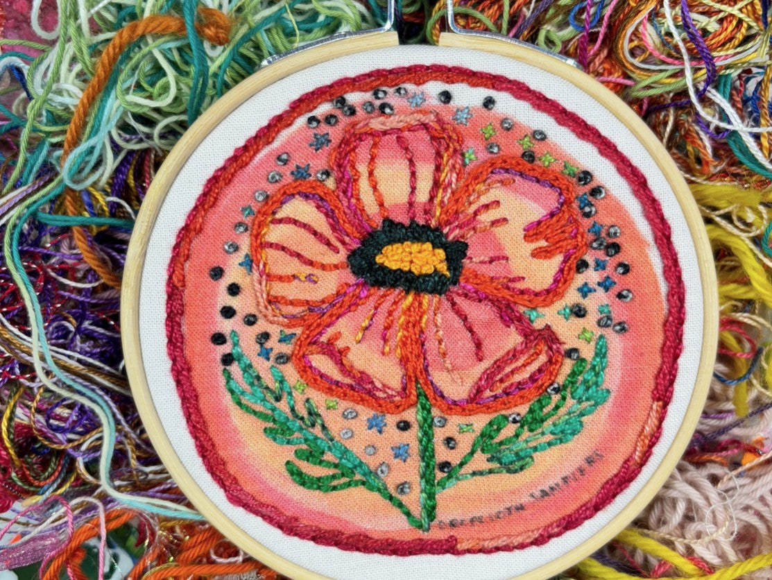 Embroidery Kit Cosmic Poppy