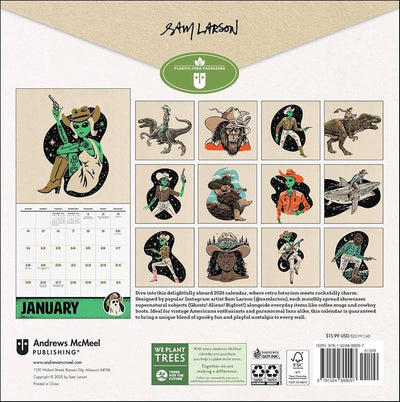 Weird, Weird West 2026 Wall Calendar