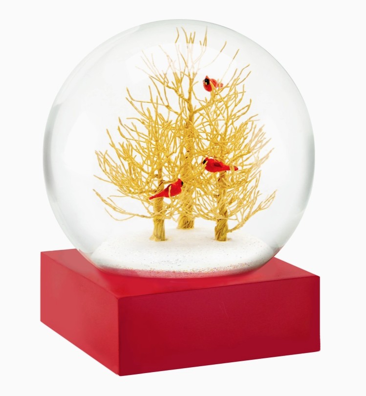 Golden Boughs Snow Globe
