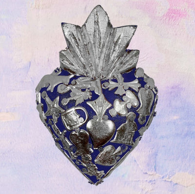 Mini Sacred Heart with Milagros