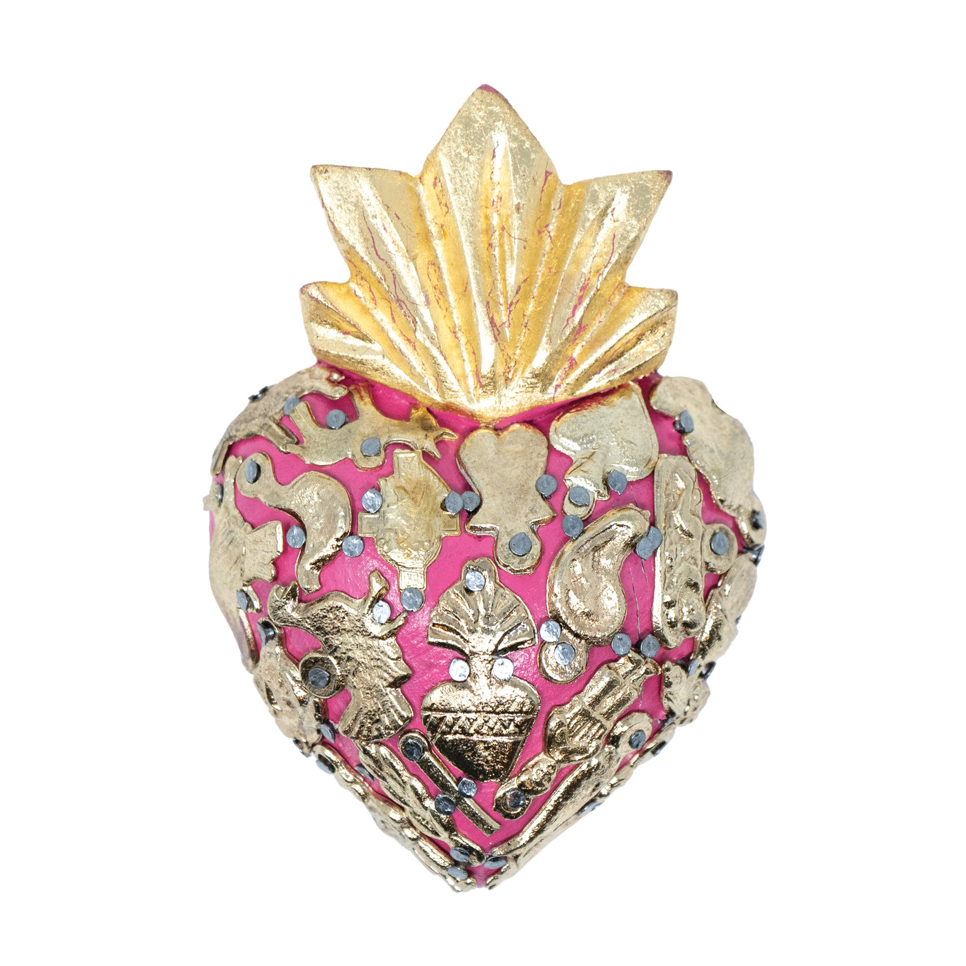 Mini Sacred Heart with Milagros