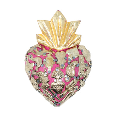 Mini Sacred Heart with Milagros
