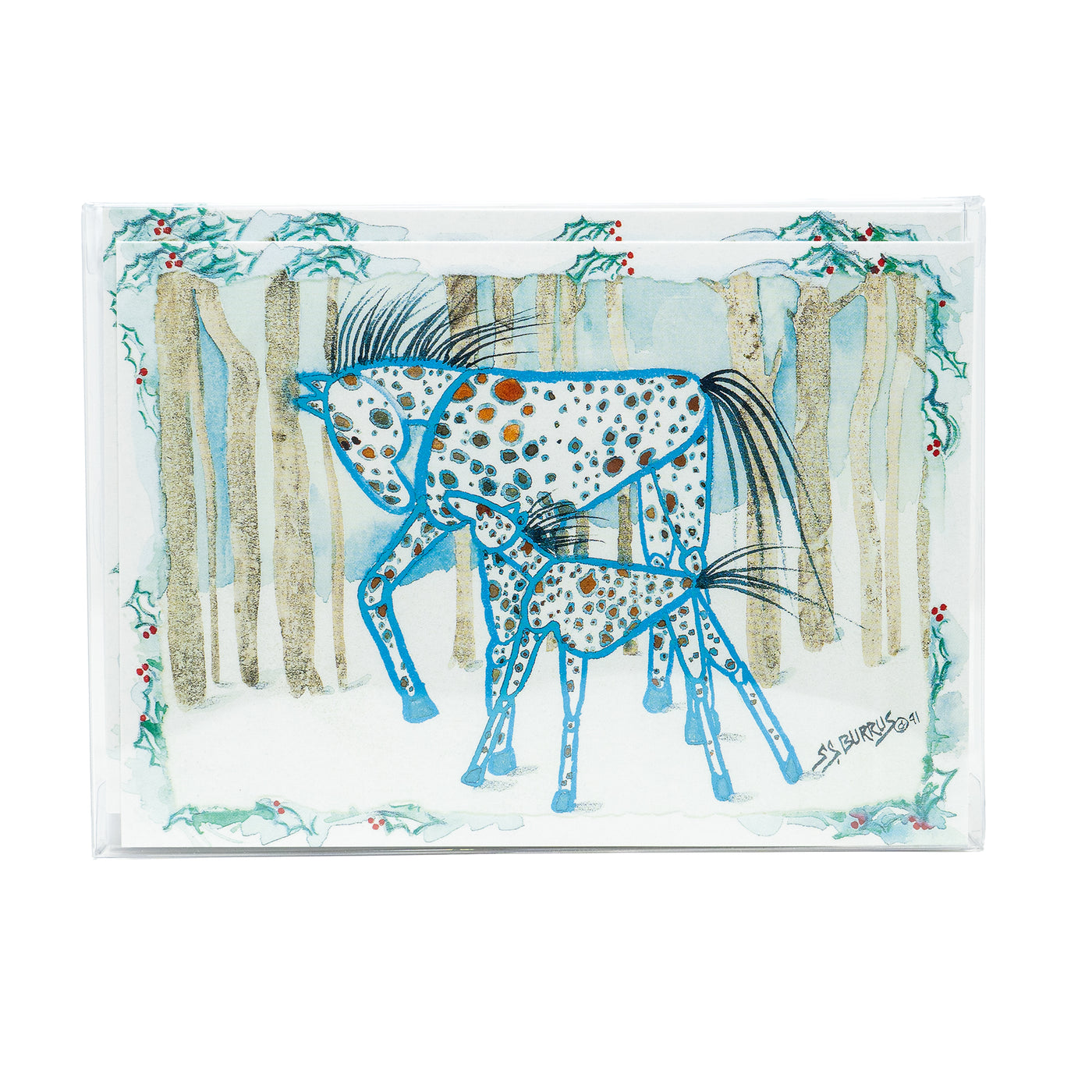 Boxed Notecards Winter Ponies