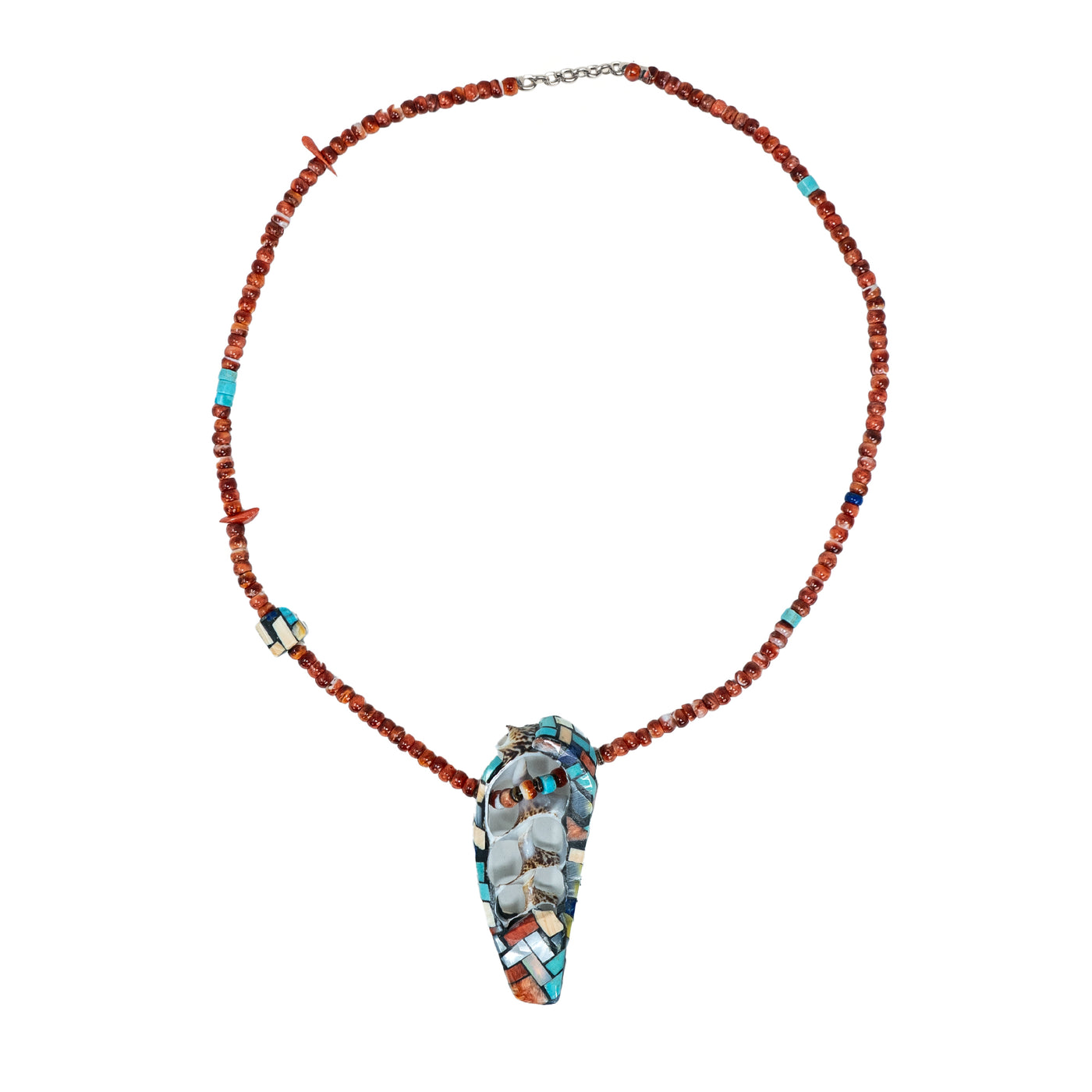 16" Necklace – Spiny Oyster with Shell Pendant