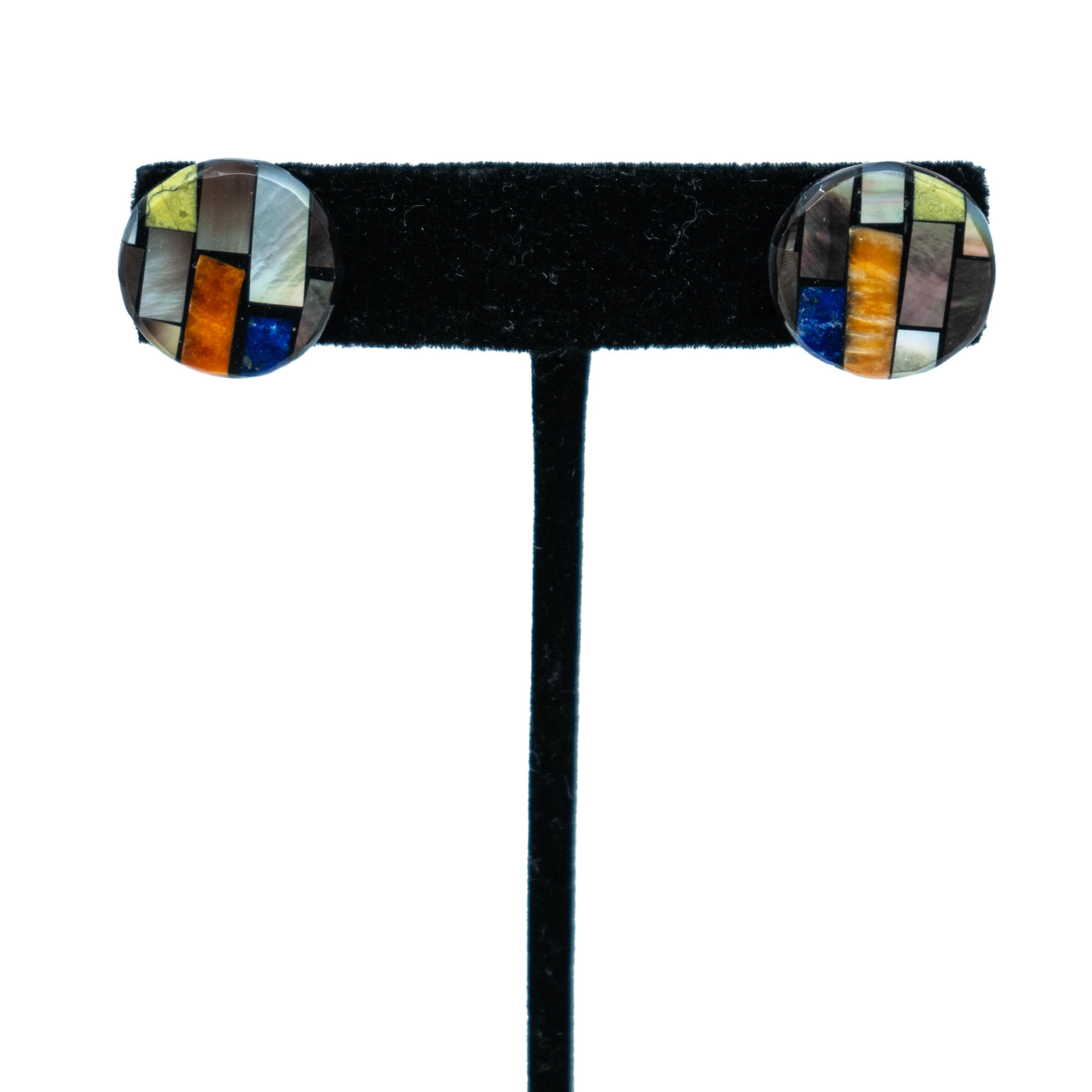 Earrings Multistone on Shell