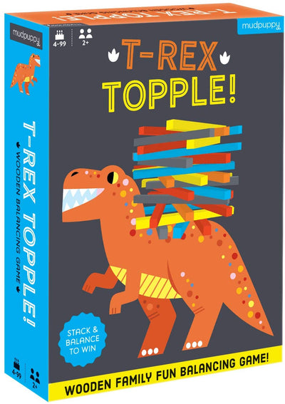 Mudpuppy T-Rex Topple Game