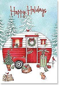 Happy Holidays Christmas Card Box