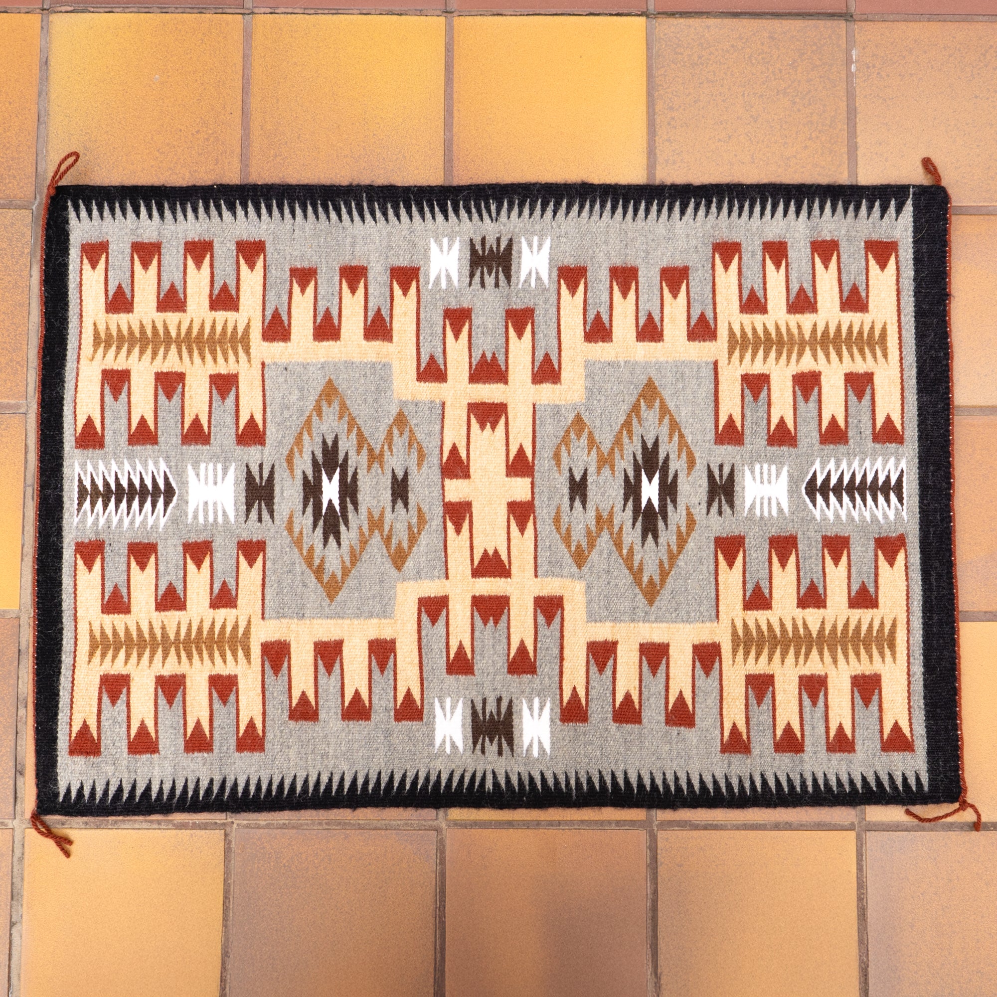 Storm Mountain Rug Pattern Navajo Rug Storm Pattern – Autry Museum Store