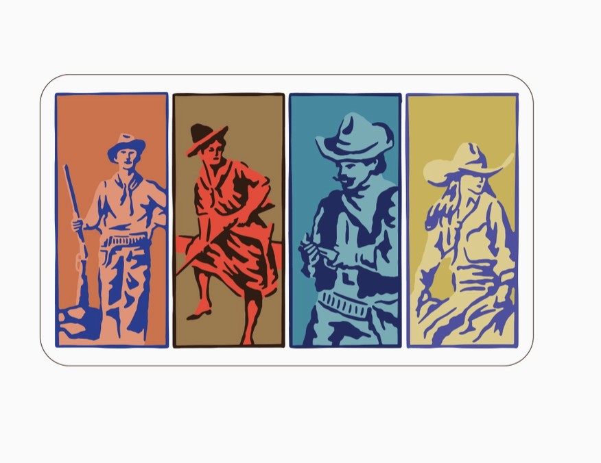 Sendero Pop Art Western Sticker