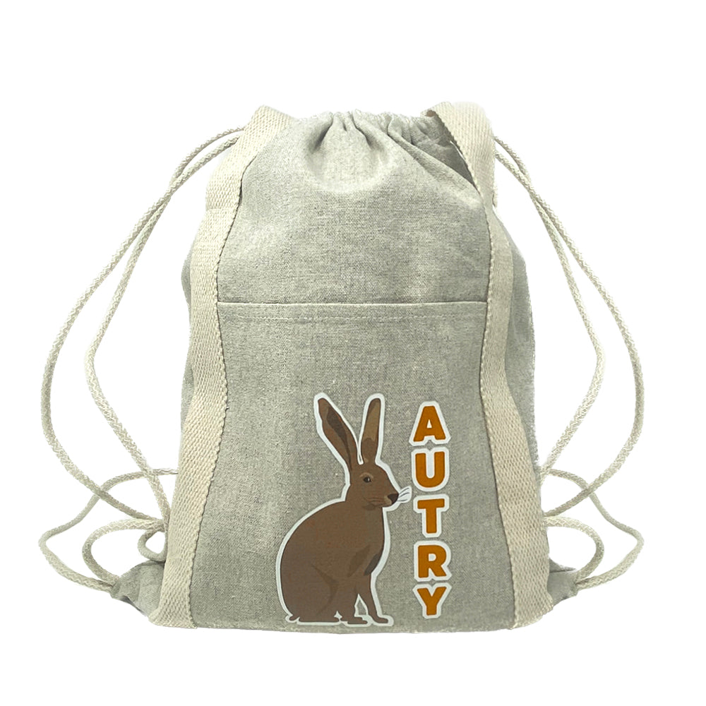 Autry Recycled Cotton Drawstring Bag Rabbit Logo