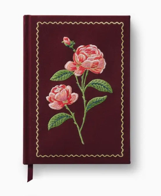 Roses Embroidered Journal