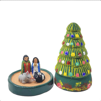 Nativity with a Christmas Tree