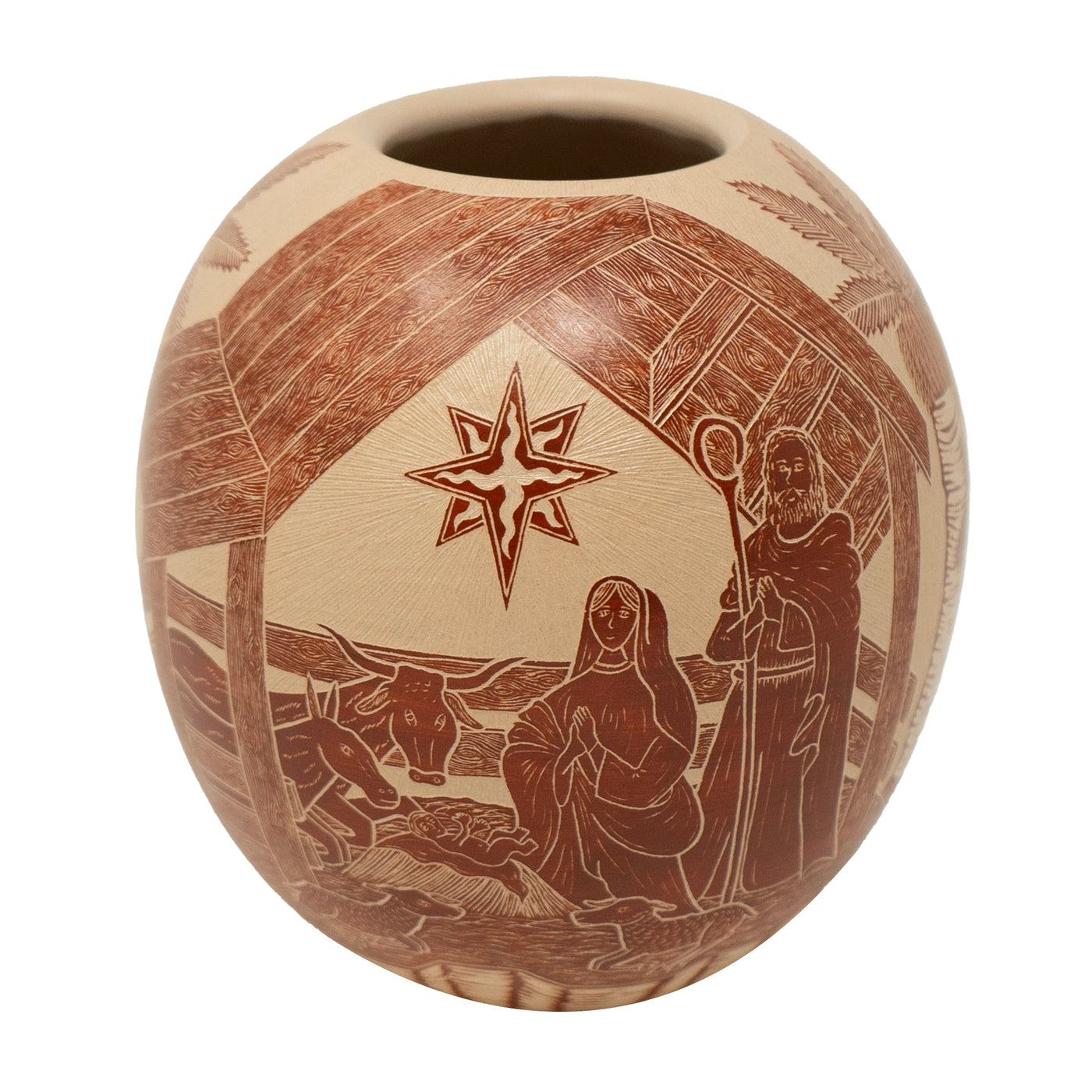 Mata Ortiz Pottery with Nativity Scene