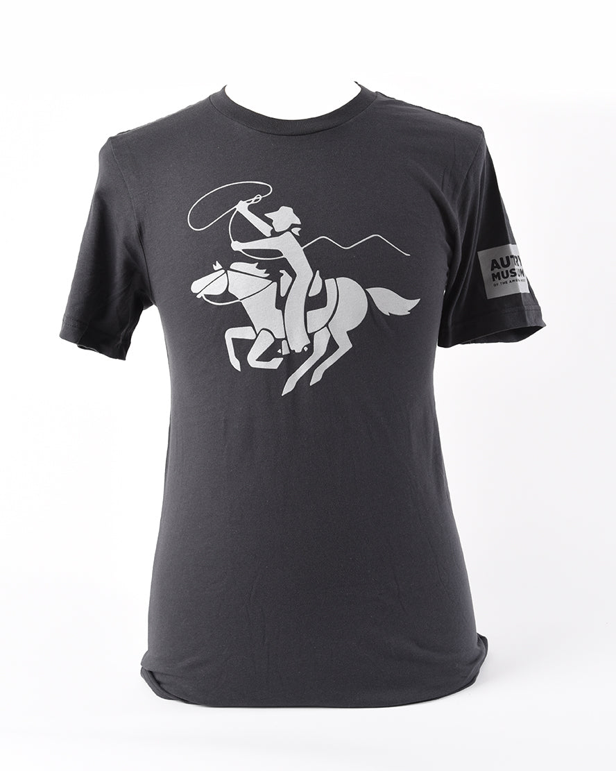 Autry Horse and Rider Logo T-shirt Gray