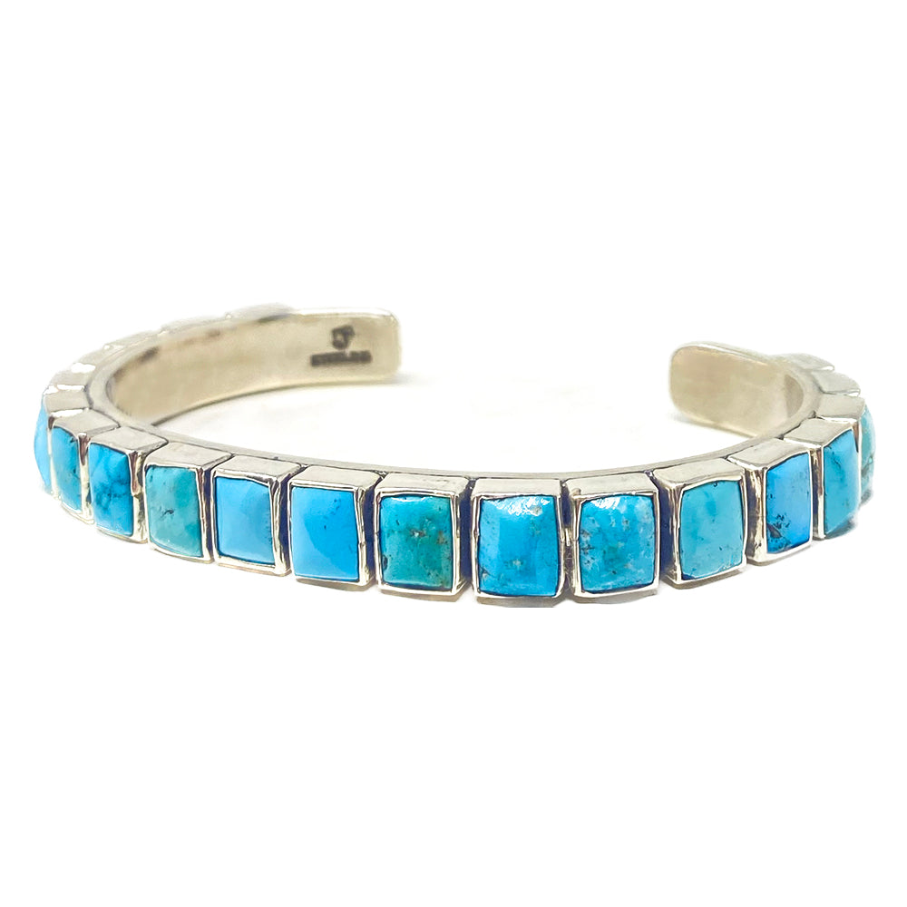 Cuff  Blue Turquoise Tiles