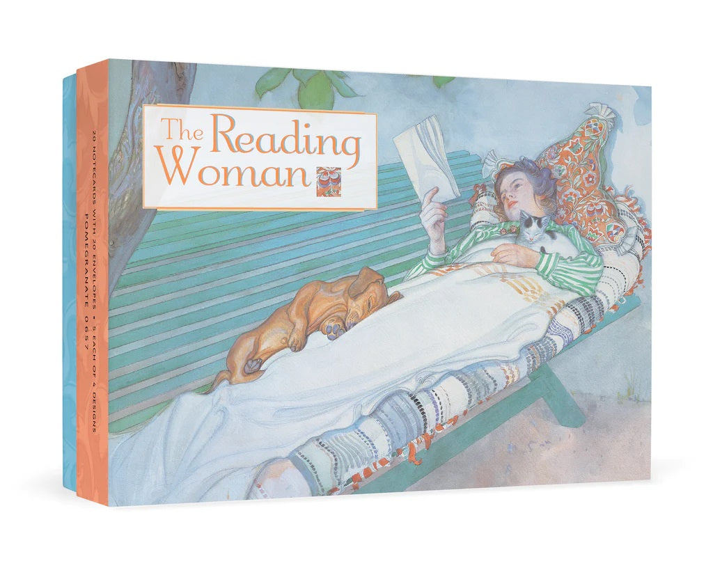 Boxed Notecards Reading Woman