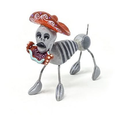 Assorted  Day of Dead Dog Figurine