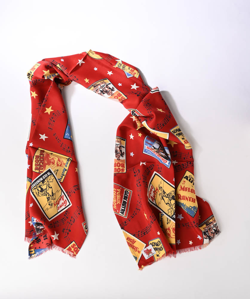 Scarf with Gene Autry Movie Posters