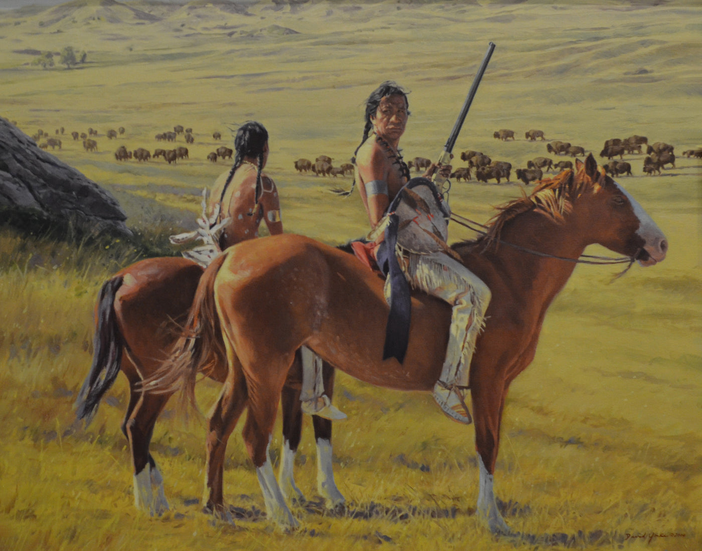Oil Painting Vanishing Herds