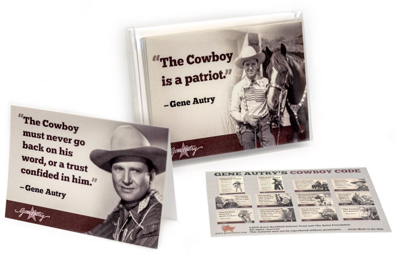 Gene Autry's Cowboy Code Greeting Cards
